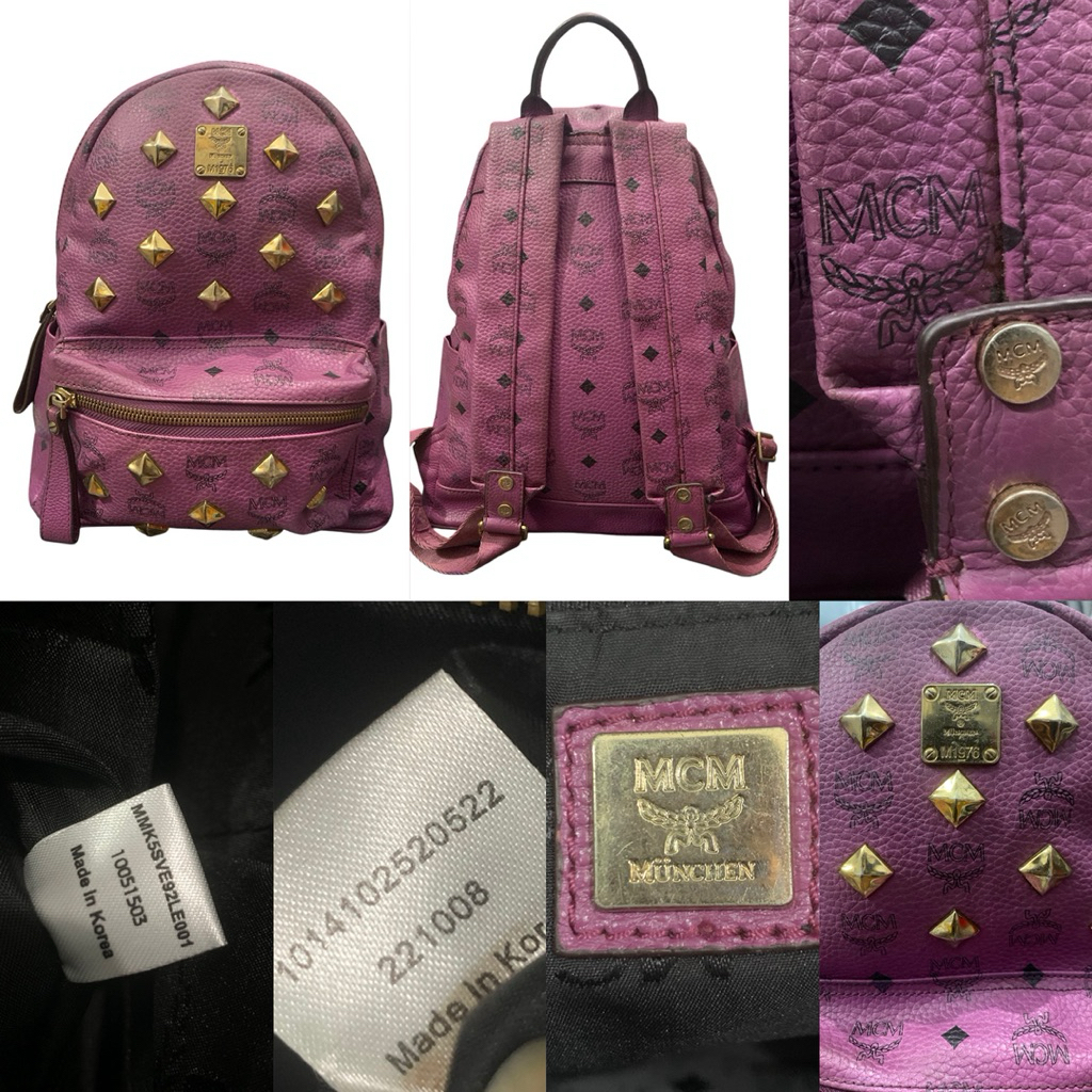 tas ransel backpack mcm ungu sz medium