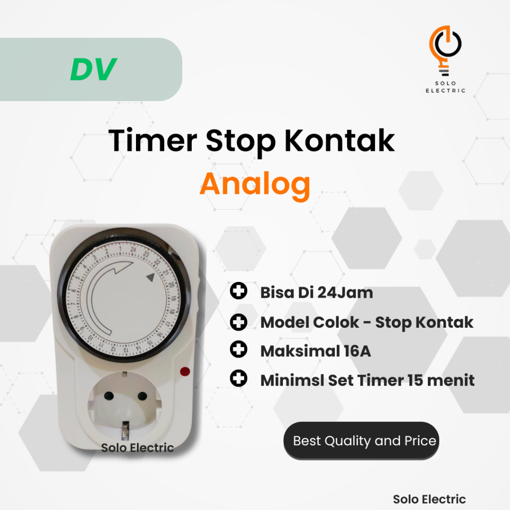 Timer 24 hour programmable / Timer 24 jam / Timer Analog