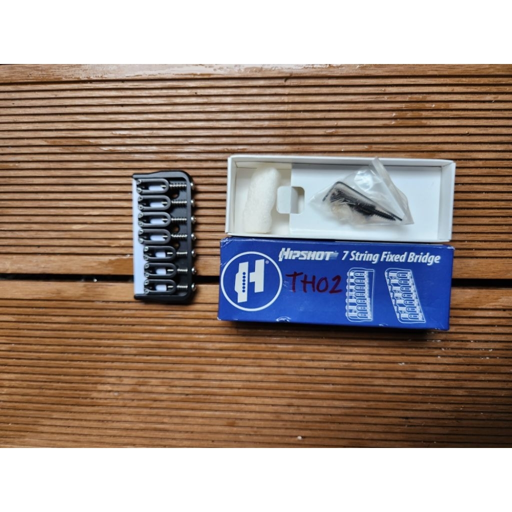 Hipshot Fixed Bridge Hardtail Gitar 7 Strings Black