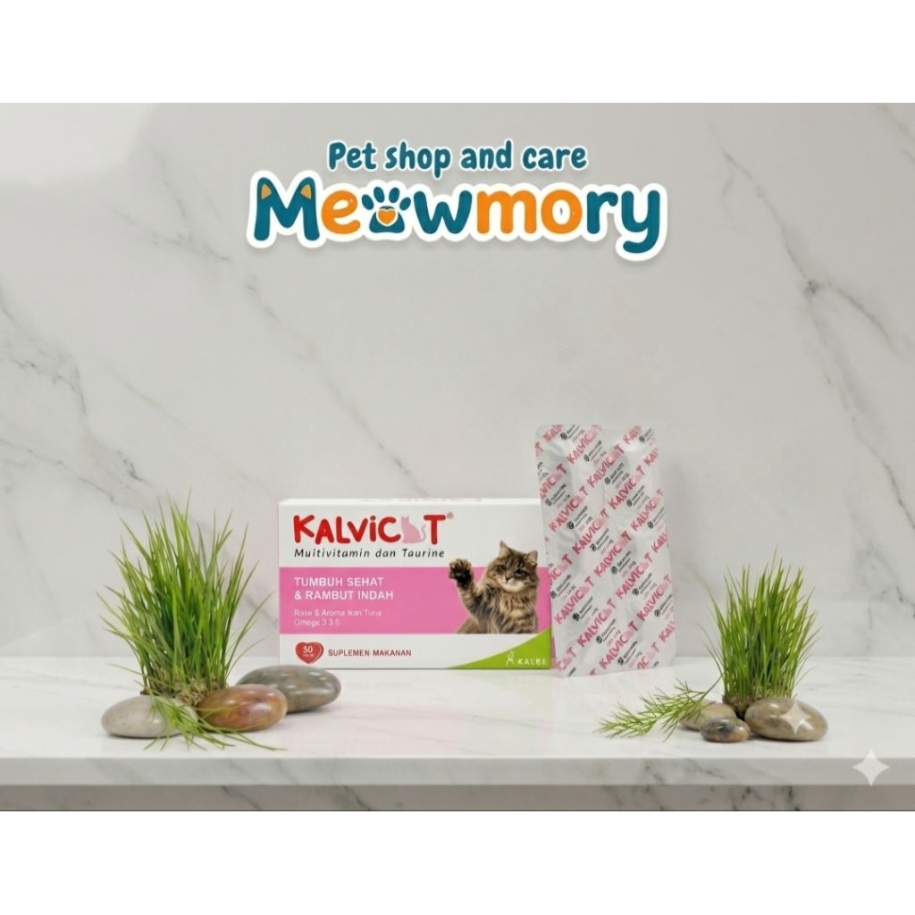 Kalvicat Multivitamin Kucing - 10 Tablet, Multivitamin & Mineral untuk Kucing Dewasa