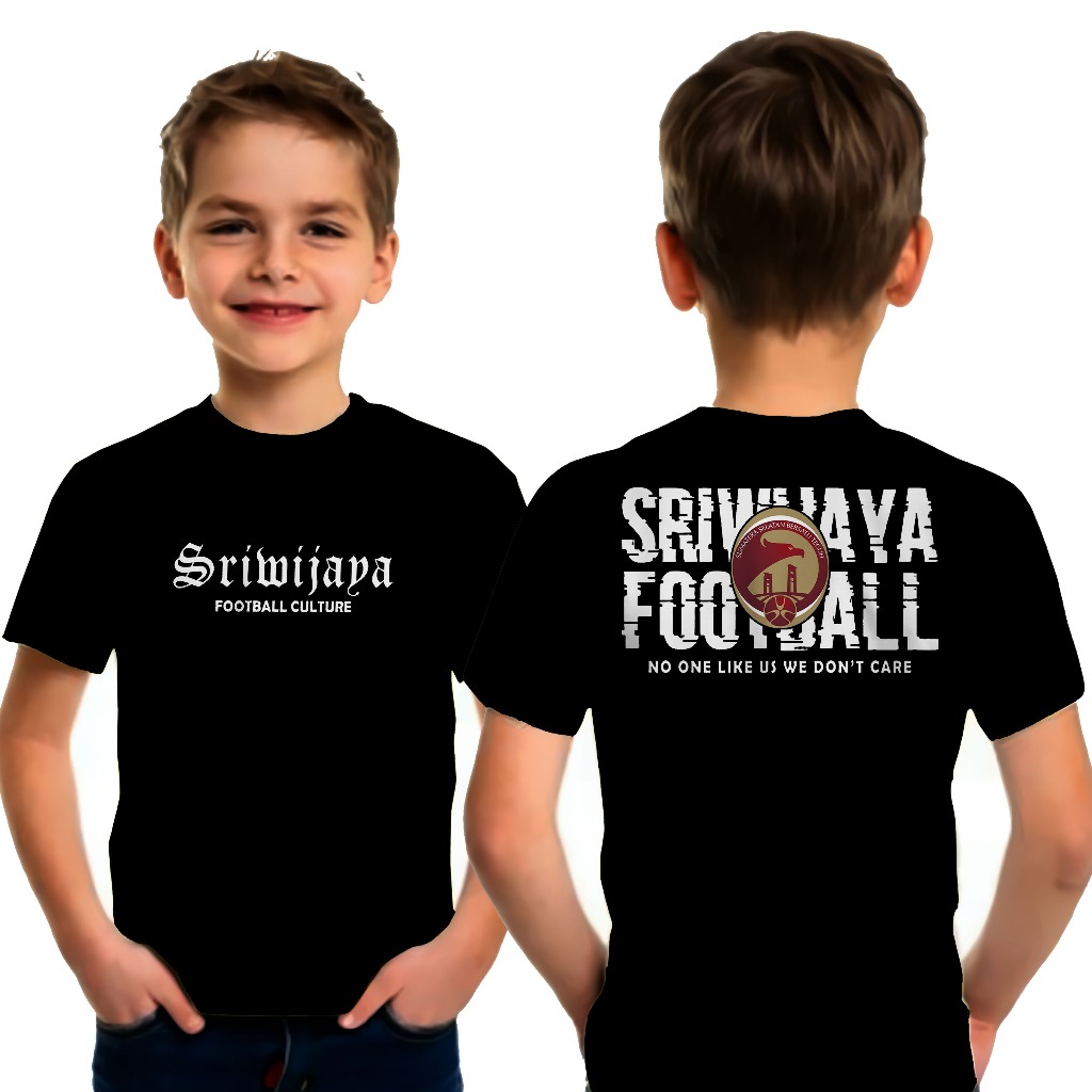 kaos anak tshirt casual sriwijaya fc palembang no one like us we dont care