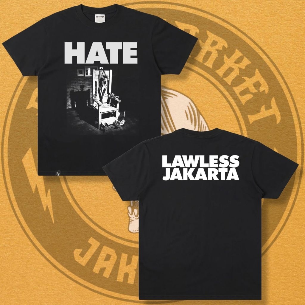 Lawless Jakarta - Hate Electric Chair Tshirt Original