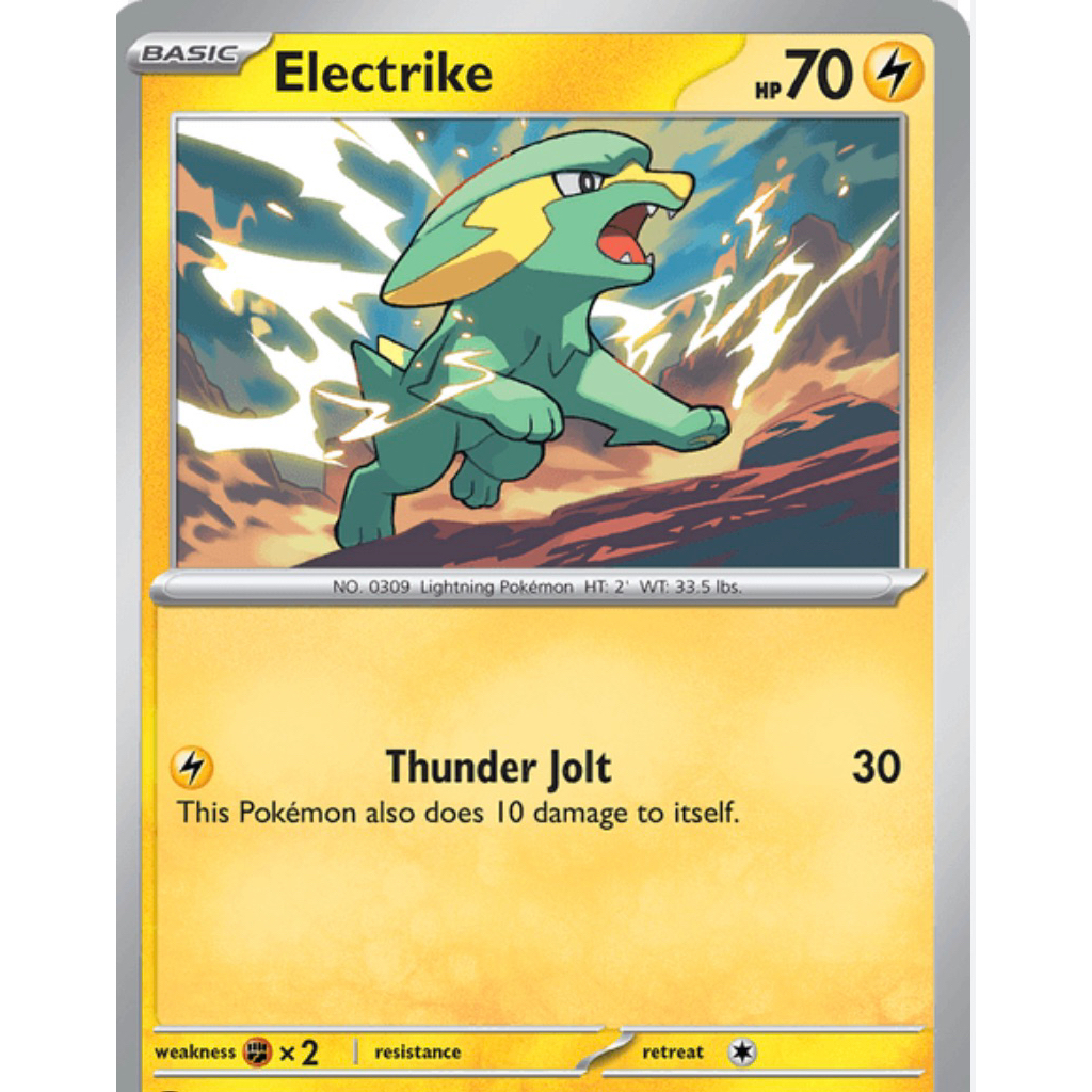 Pokemon card TCG Electrike original Pokemon Official