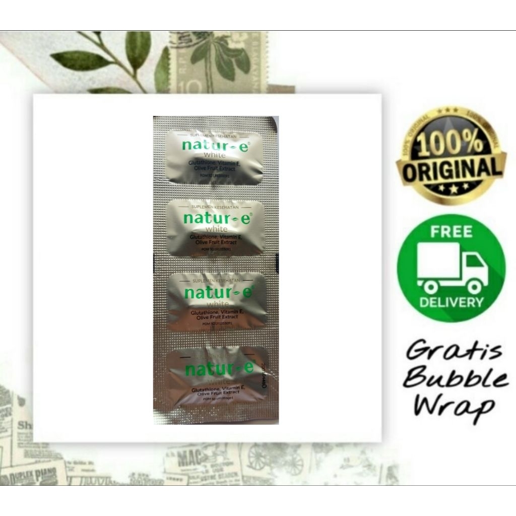 Natur E White isi 4 kapsul Natur-E white isi 4 kapsul Suplemen kecantikan Natur E
