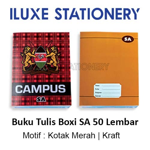 BUKU TULIS BOXI SA PANJANG 50 LEMBAR / Buku Tulis Boxi / Panjang Merek SA isi 50 Lembar / Buku Tulis