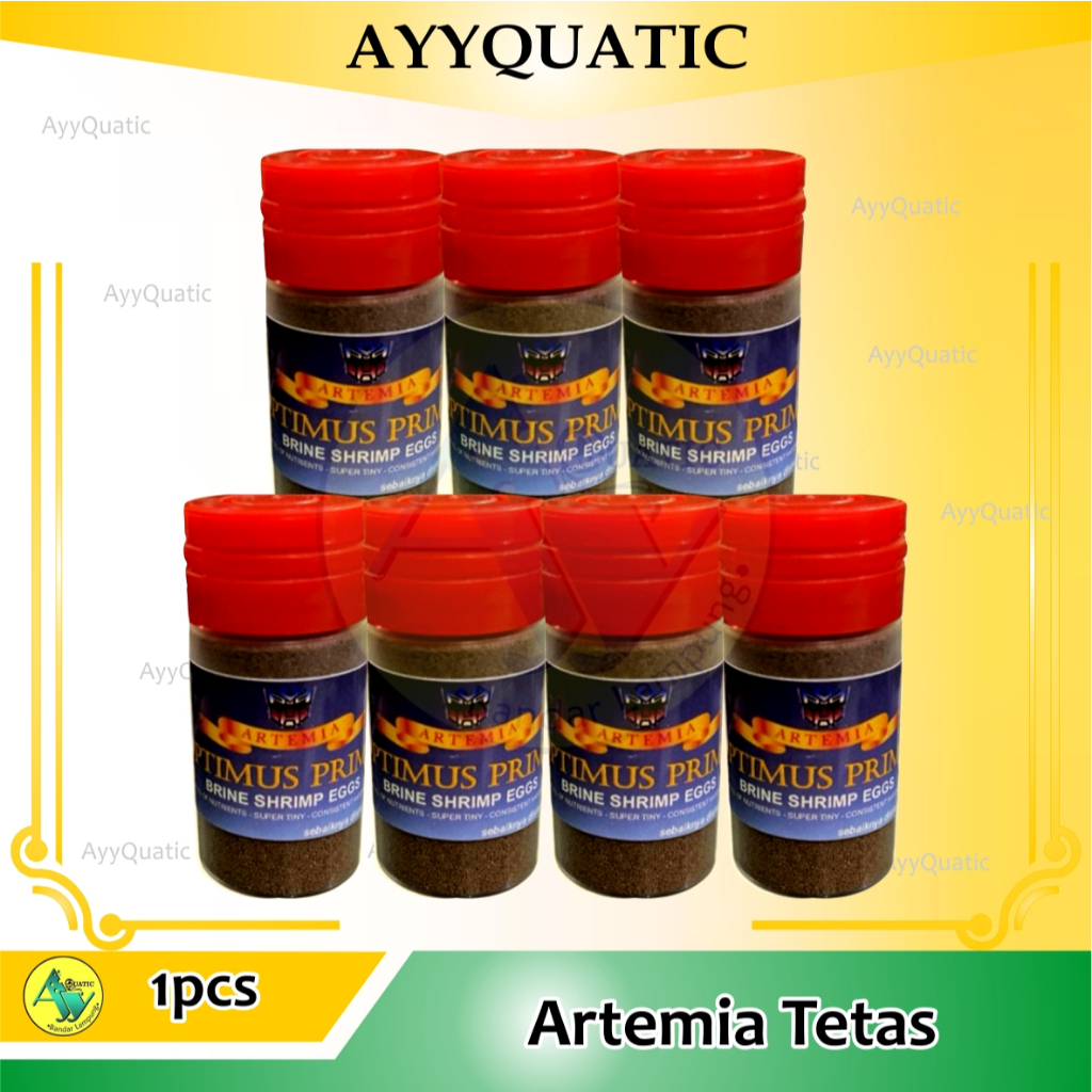 Artemia Tetas Botol 10gr - Pakan Burayak Guppy Molly cupang - Alternatif Supreme Plus