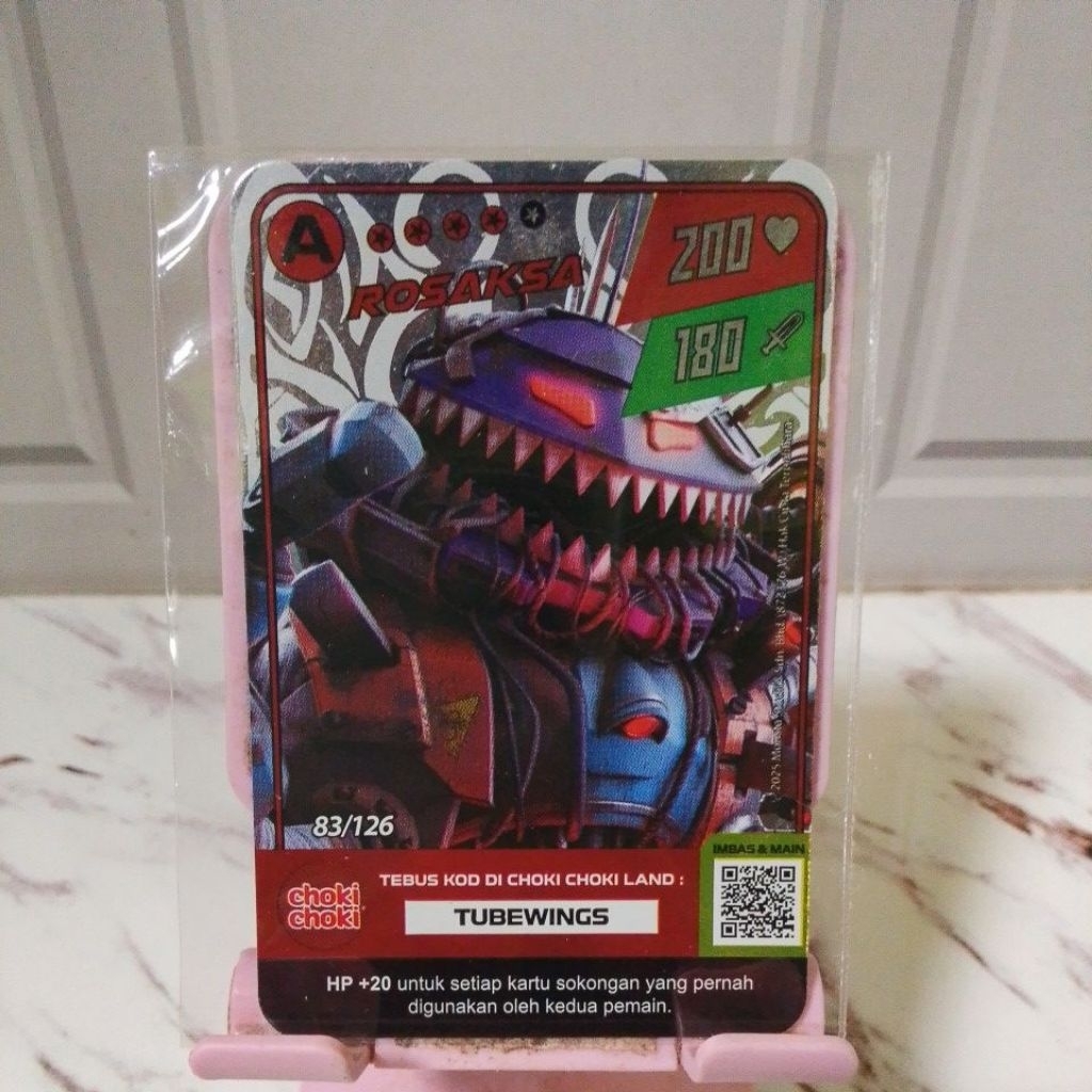 Kartu Boboiboy Choki Choki ROSAKSA Foil