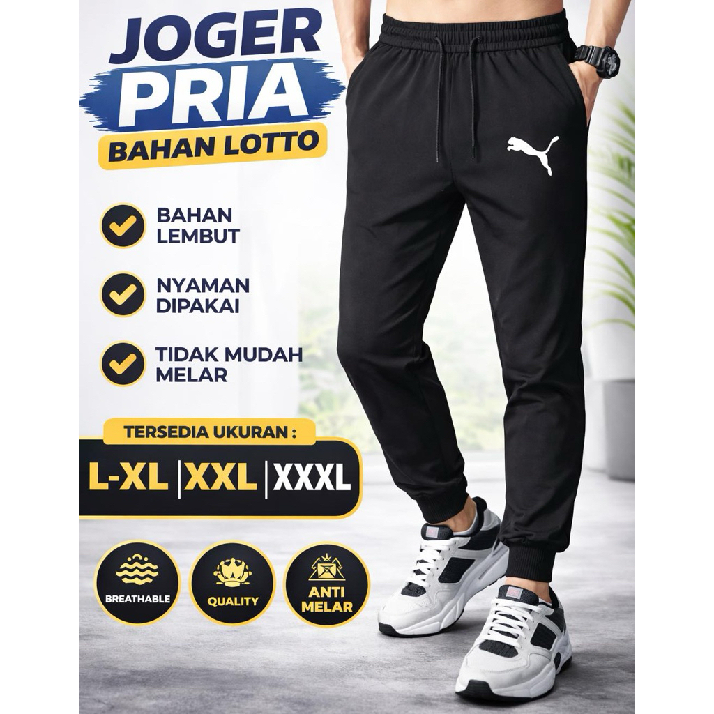 Celana Joger Pria / Celana Panjang Dewasa / Celana Olahraga Unisex Dewasa / Celana Joger Pria Jumbo