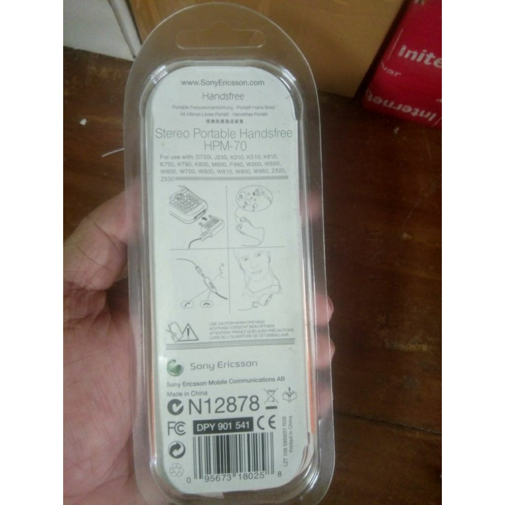 HEADSET HANDSFREE EARPHONE SONY ERICSON HPM-70 HPM70 BARU / NEW