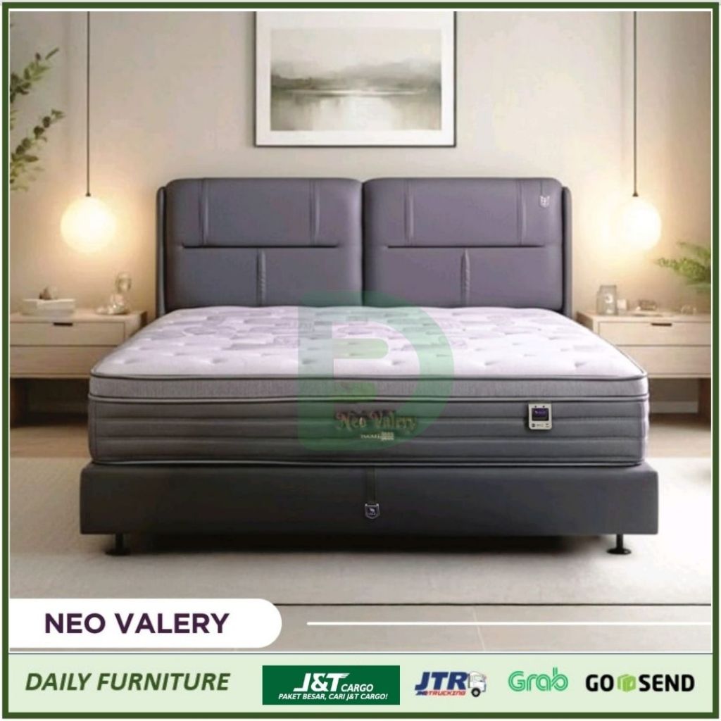 Spring Bed Angel Neo Vallery Pocket Spring 35cm Matras Berkualitas Fullset 6kk / 180x200 FREE BANTAL