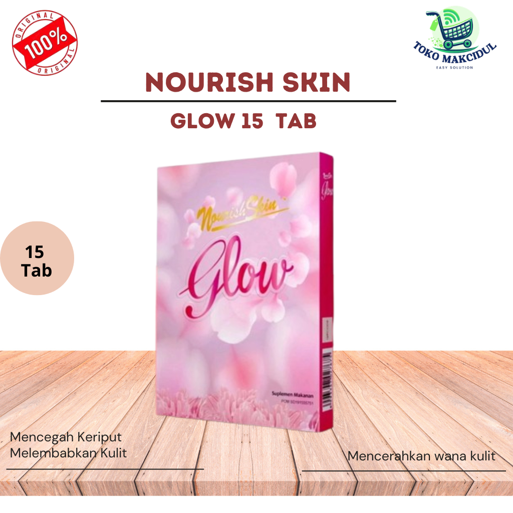 Nourish Glow 15 tablet - Nourish Skin Glow, KULIT CERAH