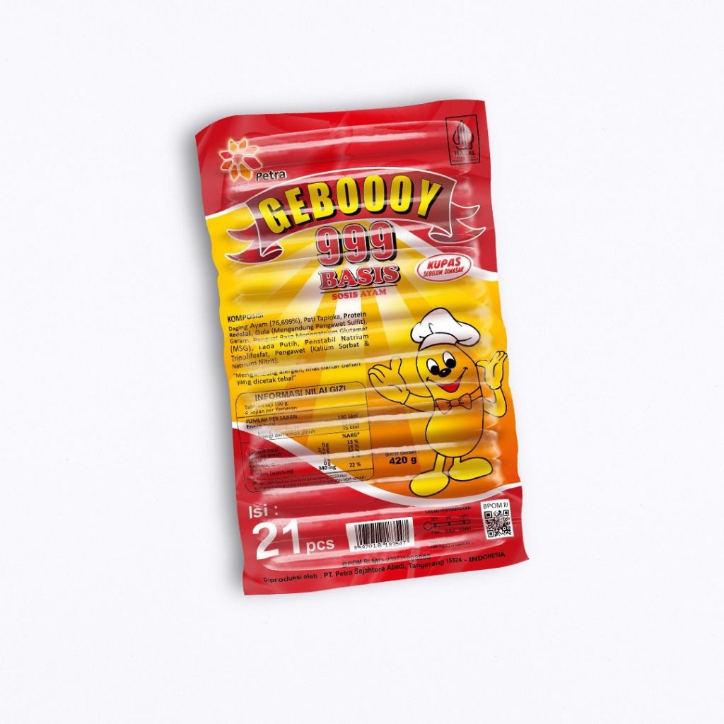 Geboooy 999 basis putih&merah 420gr