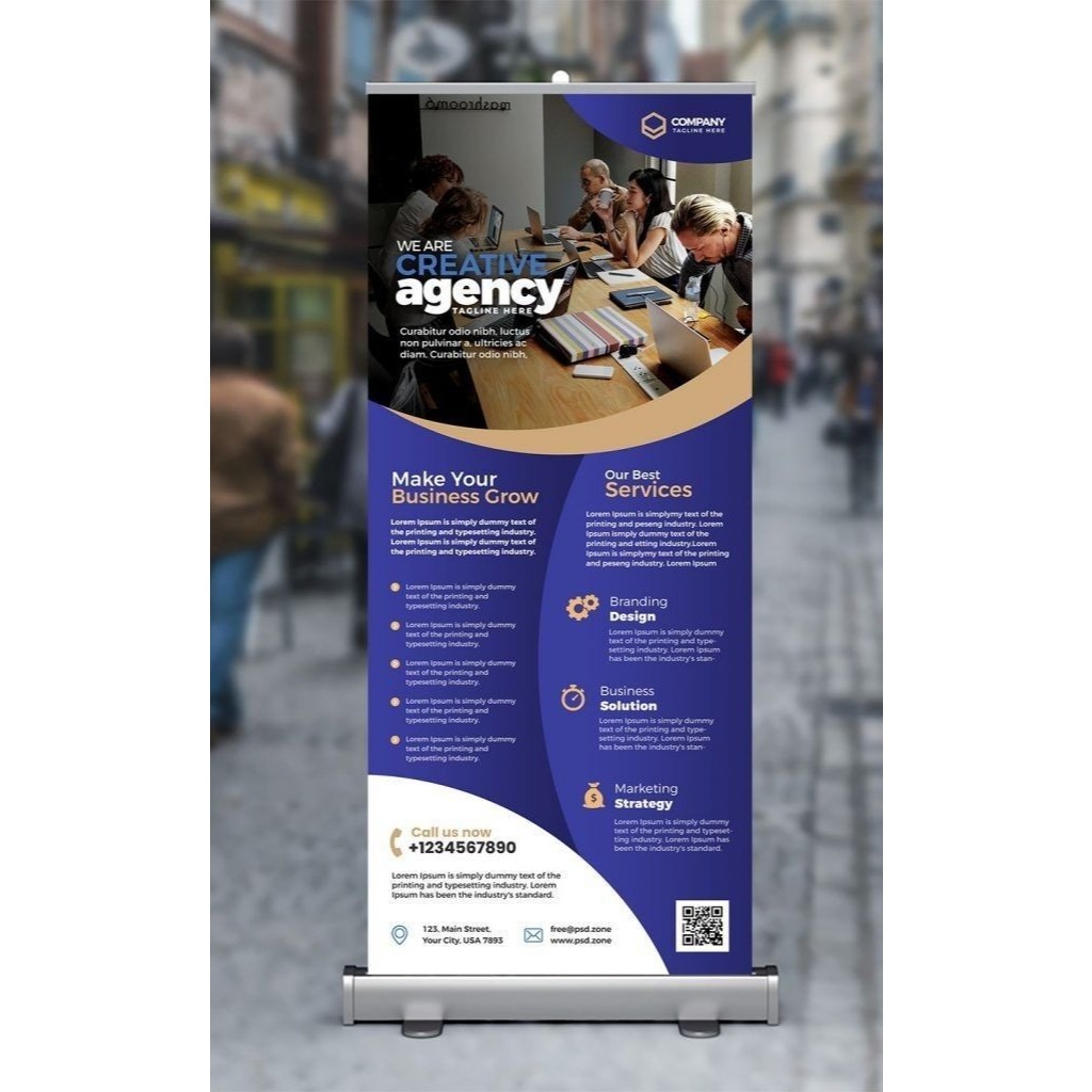Roll Up Banner 60x160 cm