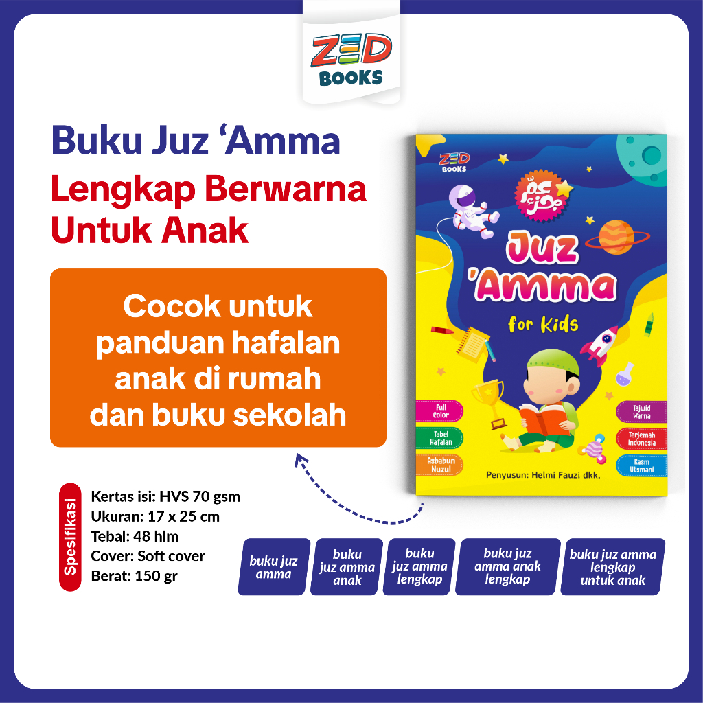 Buku Juz Amma Lengkap Terjemah Ful Color Untuk Anak Usia SD