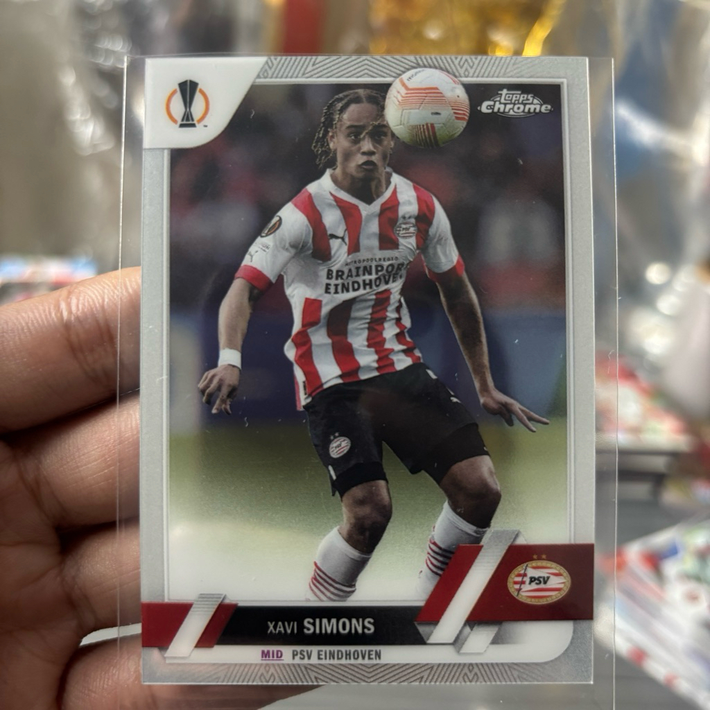 Kartu Bola Xavi Simons PSV Topps Original