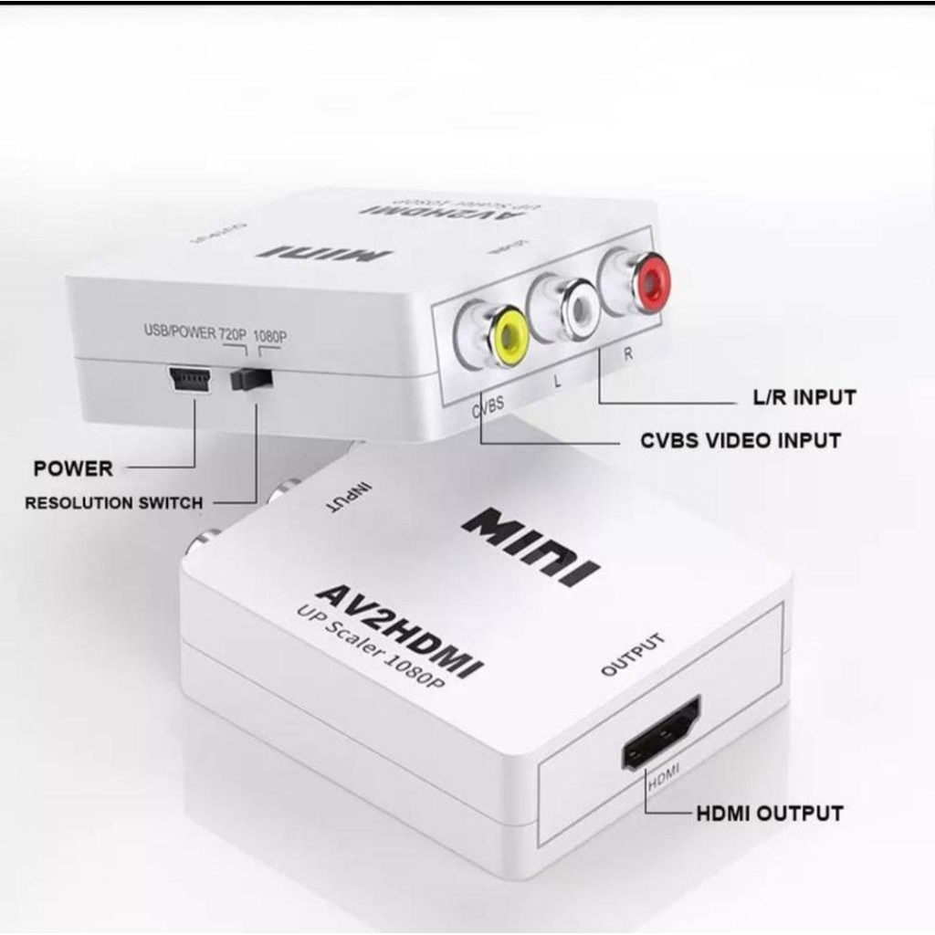 CONVERTER AV TO HDMI MINI / AV2HDMI CONVERT RCA IN TO HDMI OUT