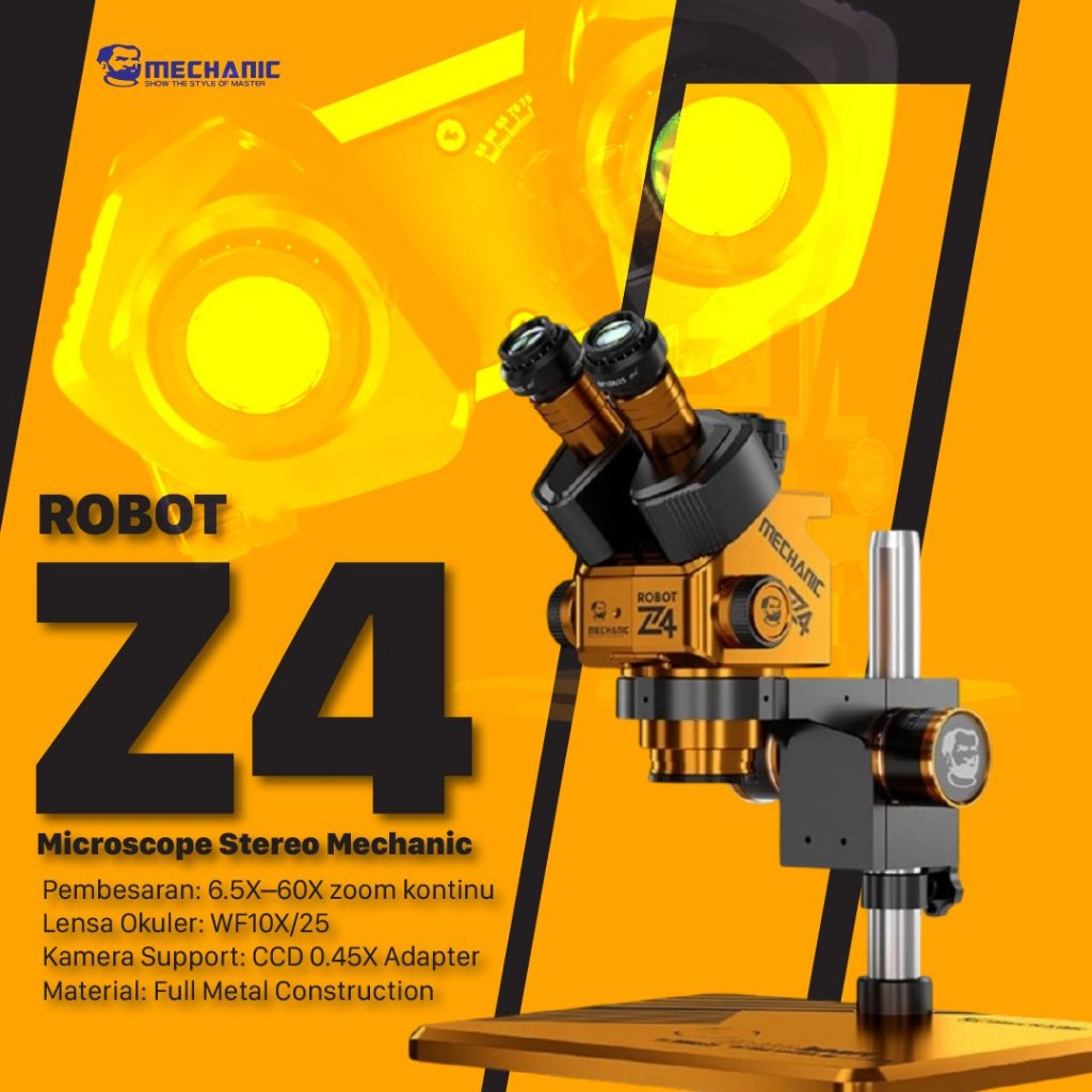 MICROSCOPE STEREO MECHANIC ROBOT Z4 TRINOCULAR
