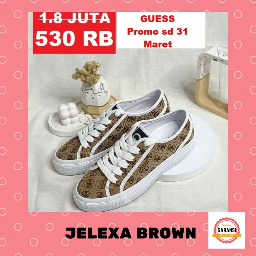 Sepatu sneakers wanita seri JELEXA Guess 100% original store