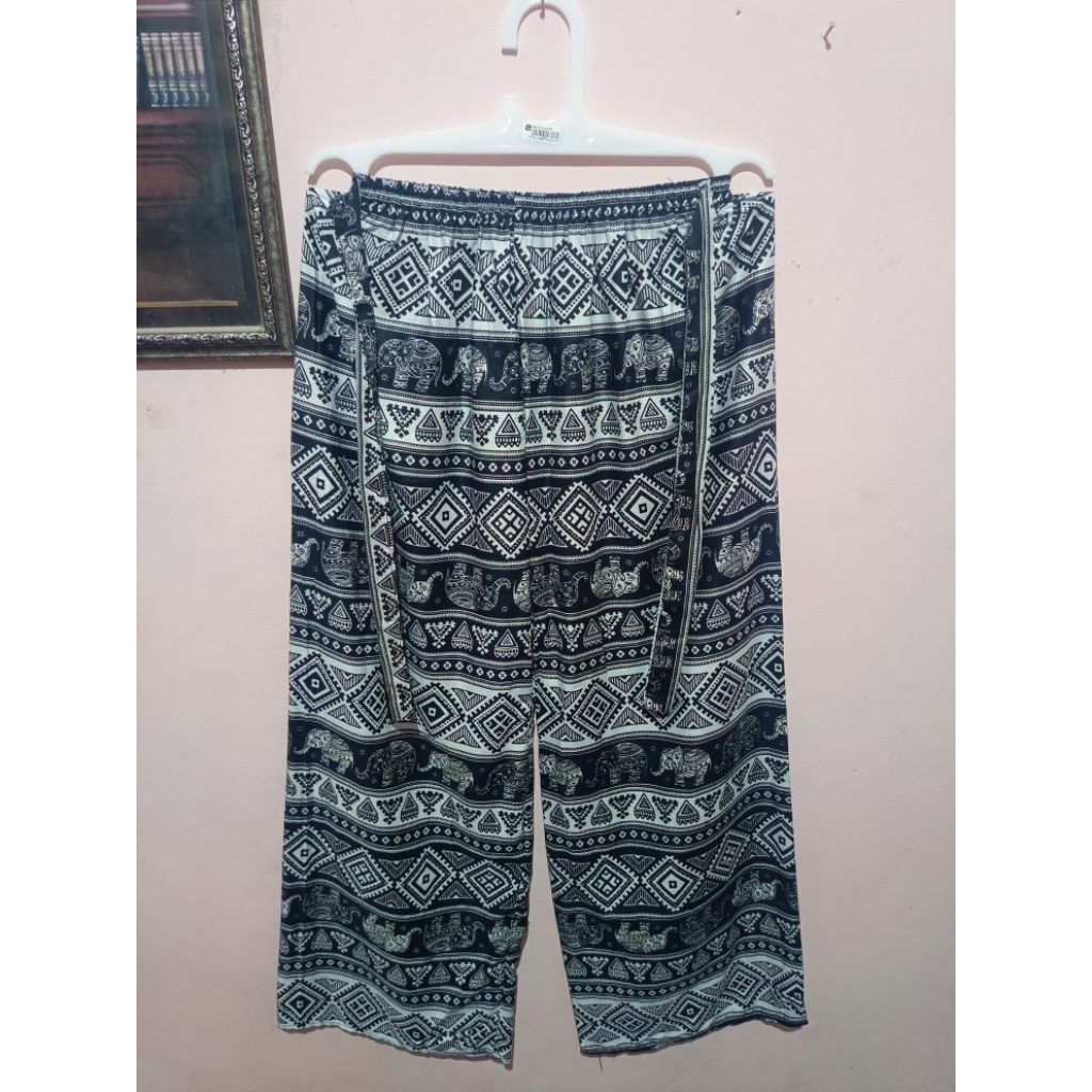 Celana Kulot Batik Mihu Jogja Pria Wanita Pinggang Karet Rayon Adem dan Nyaman