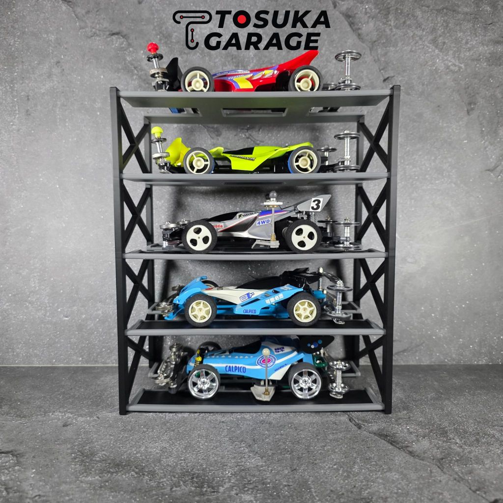 Mini 4WD Display Shelf (Rak pajangan Mini 4WD)