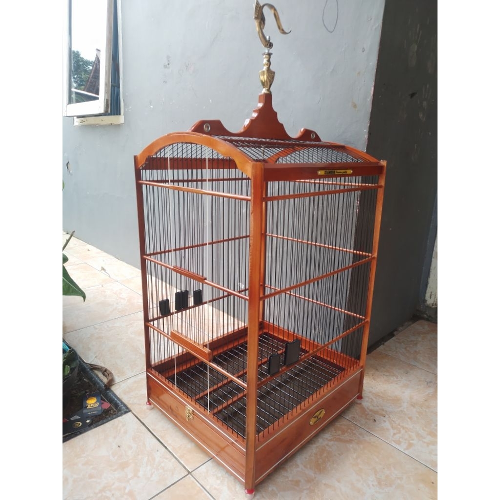 Sangkar Kotak Diamond No 3 ruji fiber + packing kayu