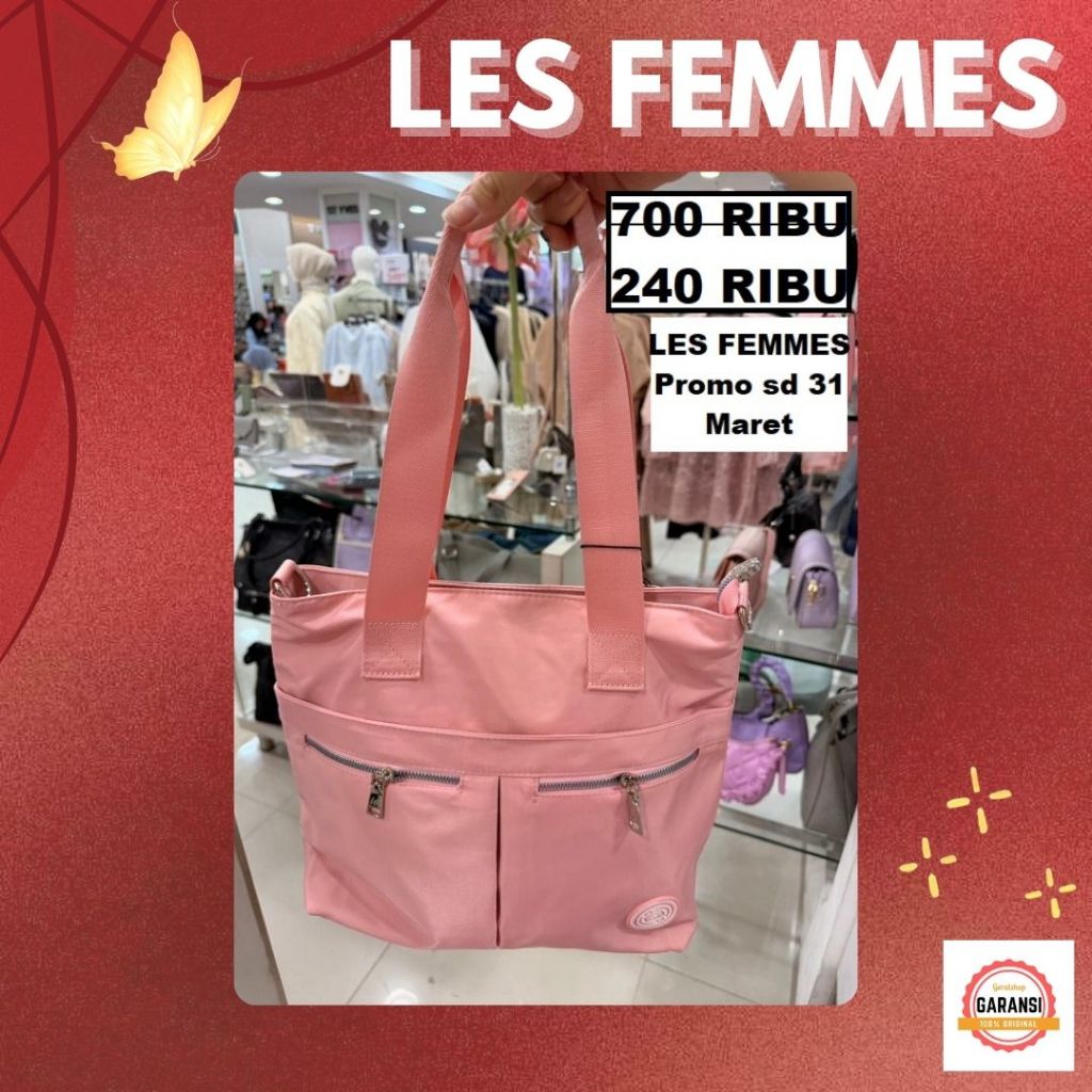 TOTE BAG TERBARU SALE LES FEMMES 100% ORIGINAL