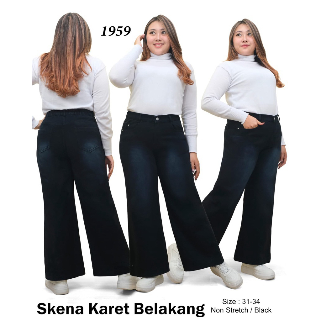 T-3000 Skena Black Flare Jeans