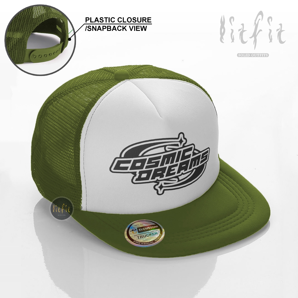 Cosmic Snapback /Topi Snapback Pria /Topi Trucker Jaring /Topi Distro Skena Outfit /Topi Cowok Starb