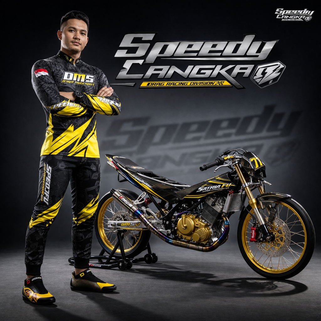 JERSEY BALAP INNERSUITE COSTUM DRAG RACE & DRAG BIKE FREE DESAIN SPEEDY LANGKA