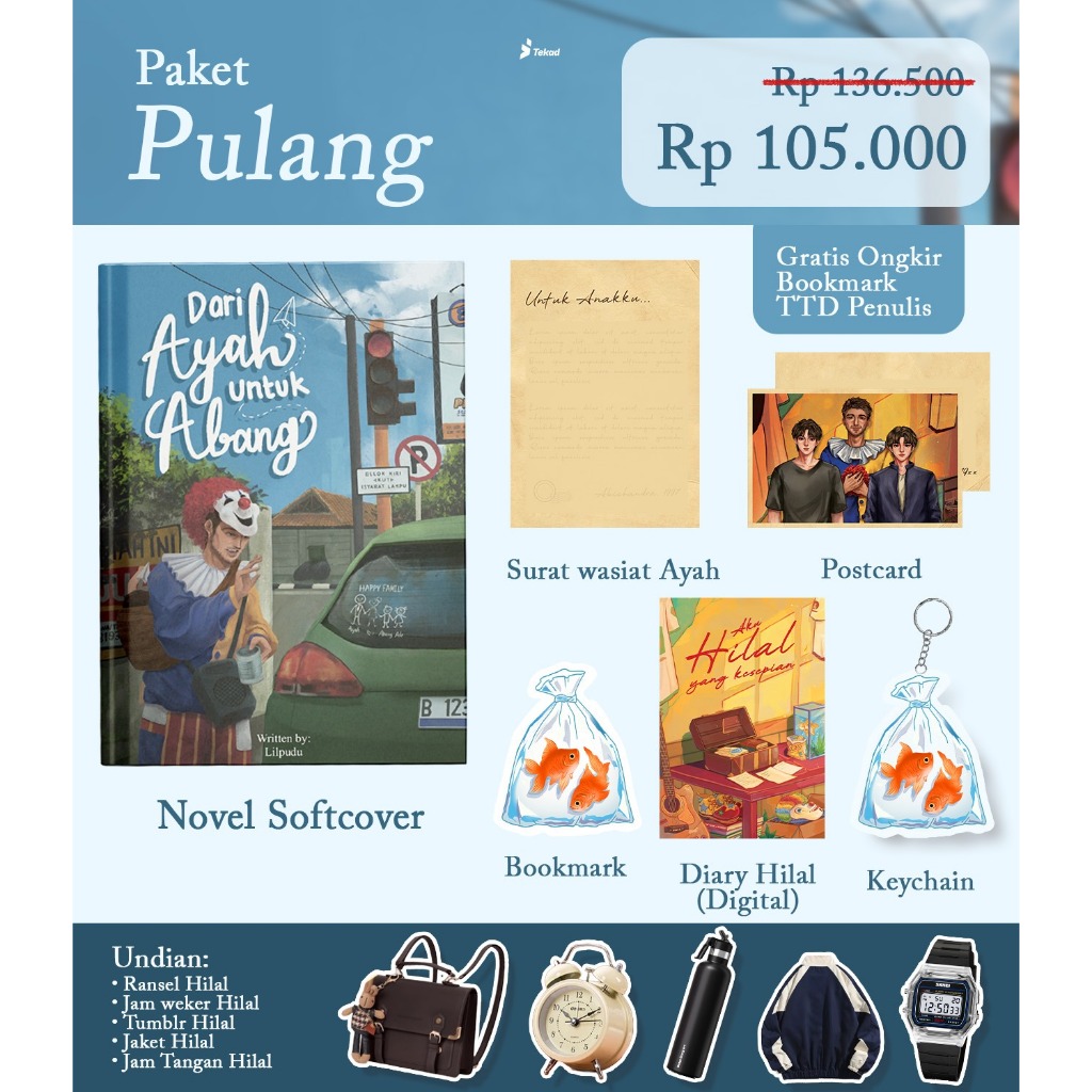 Buku Novel Dari Ayah Untuk Abang - Lilpudu - Tekad