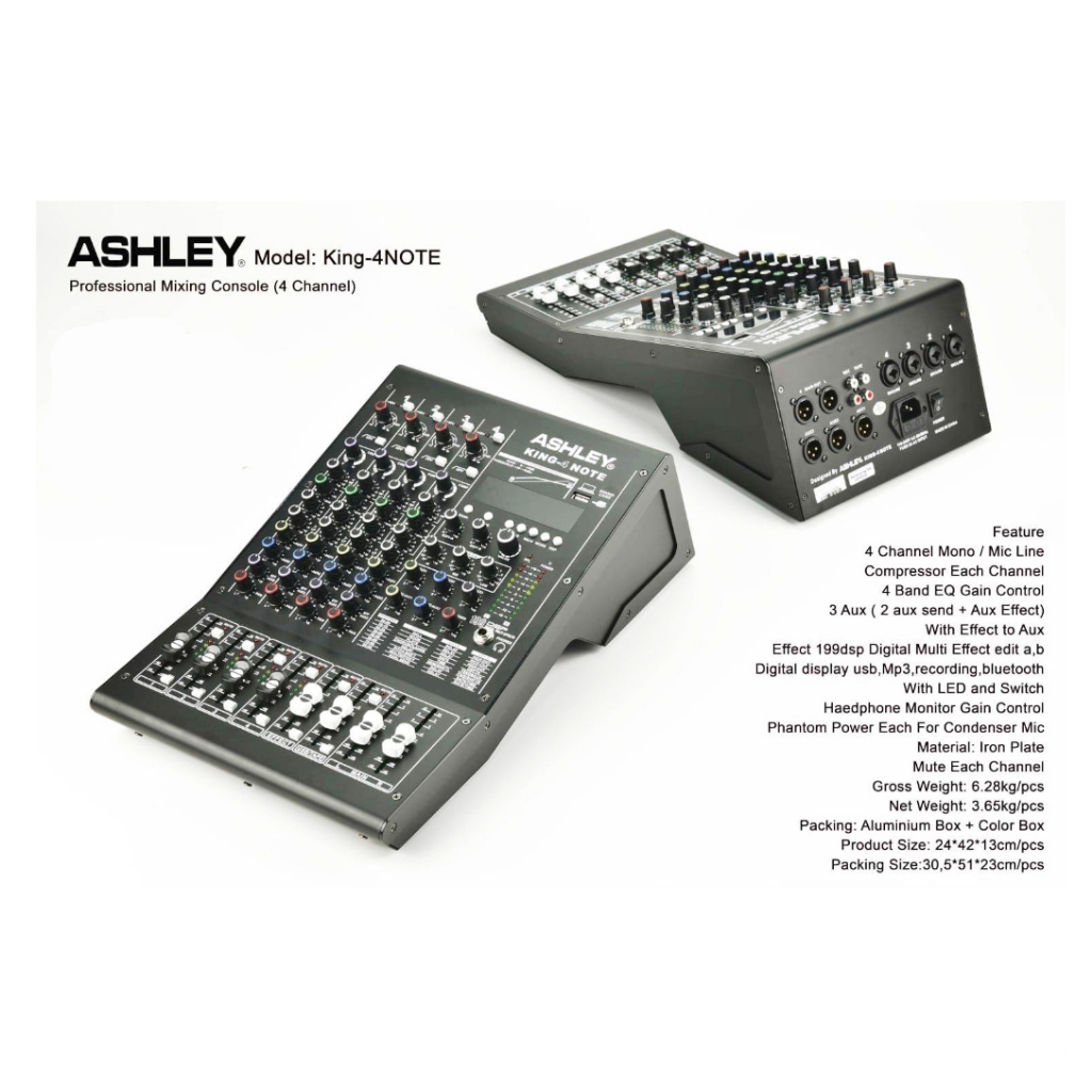 Mixer ashley king 4note king4 note king 4 note original 4 Channel