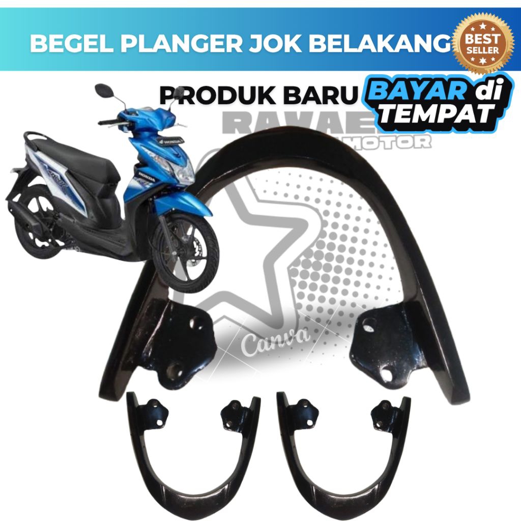 BEGEL PLANGER PEGANGAN JOK Belakang motor BEAT FI
