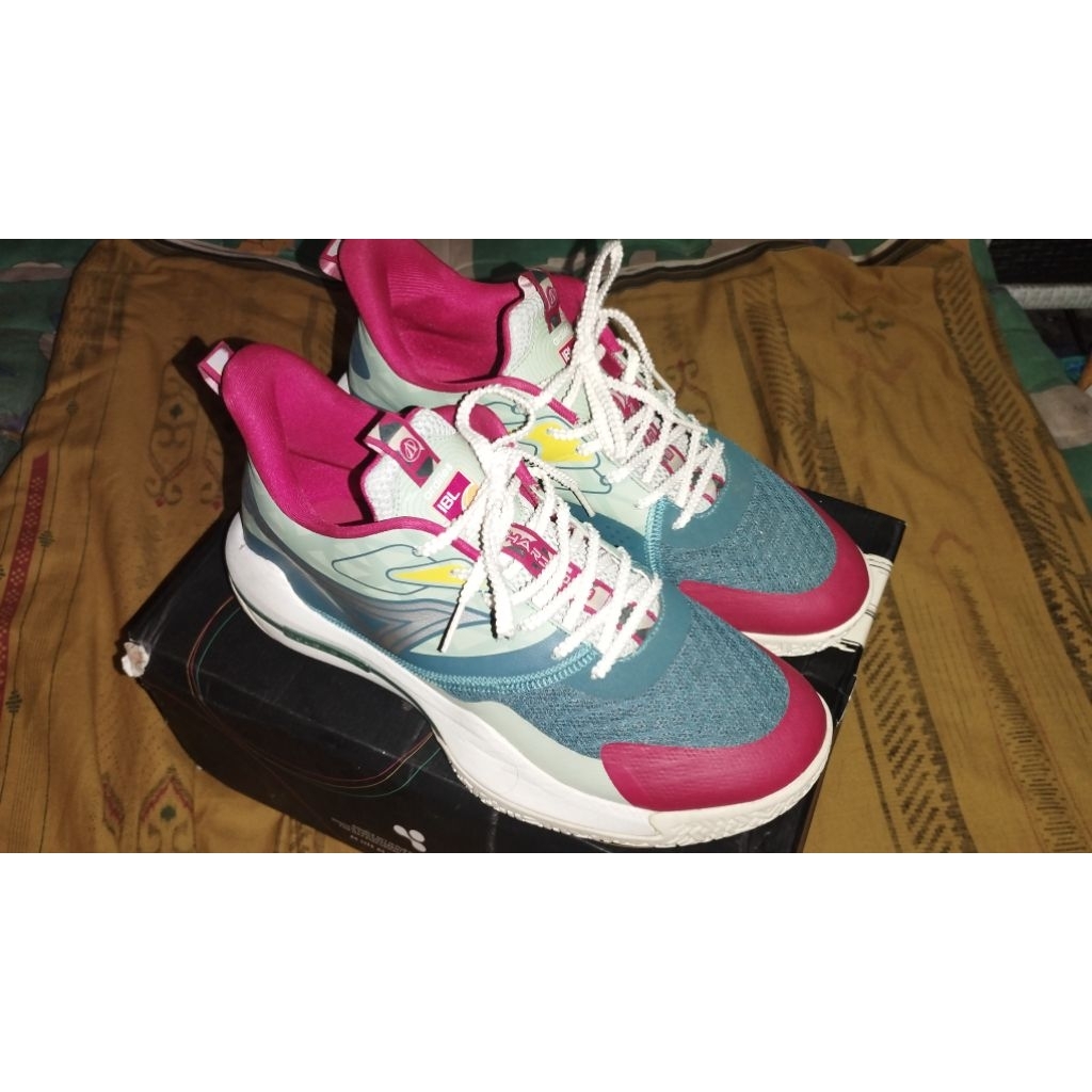 SEPATU BASKET SECOND ARDILES HARDCORE FROSTLY GREEN SIZE 46