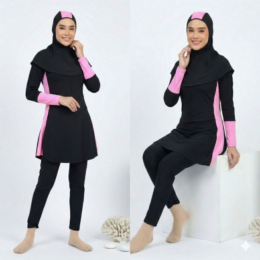 Denis Swimwear 09 - Baju renang muslimah syari dewasa wanita muslim perempuan remaja swimwear hijab