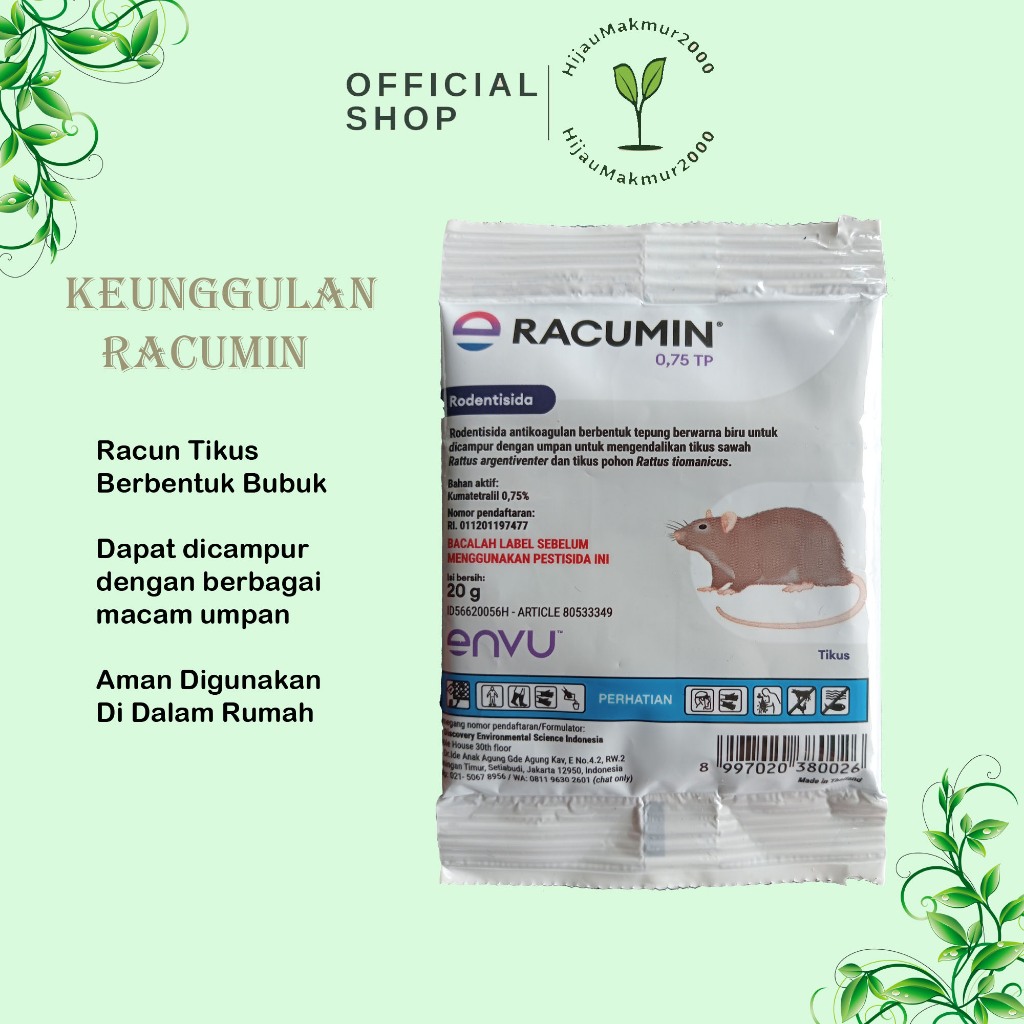 RACUN TIKUS RACUMIN 0.75 TP- racun tikus bubuk