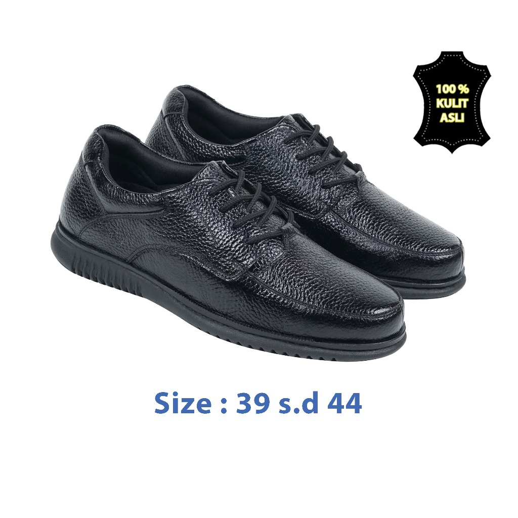 Zeintin - Sepatu Pantofel Pria Kulit Sepatu Santai Pria Tali Kasual Zeintin AJ