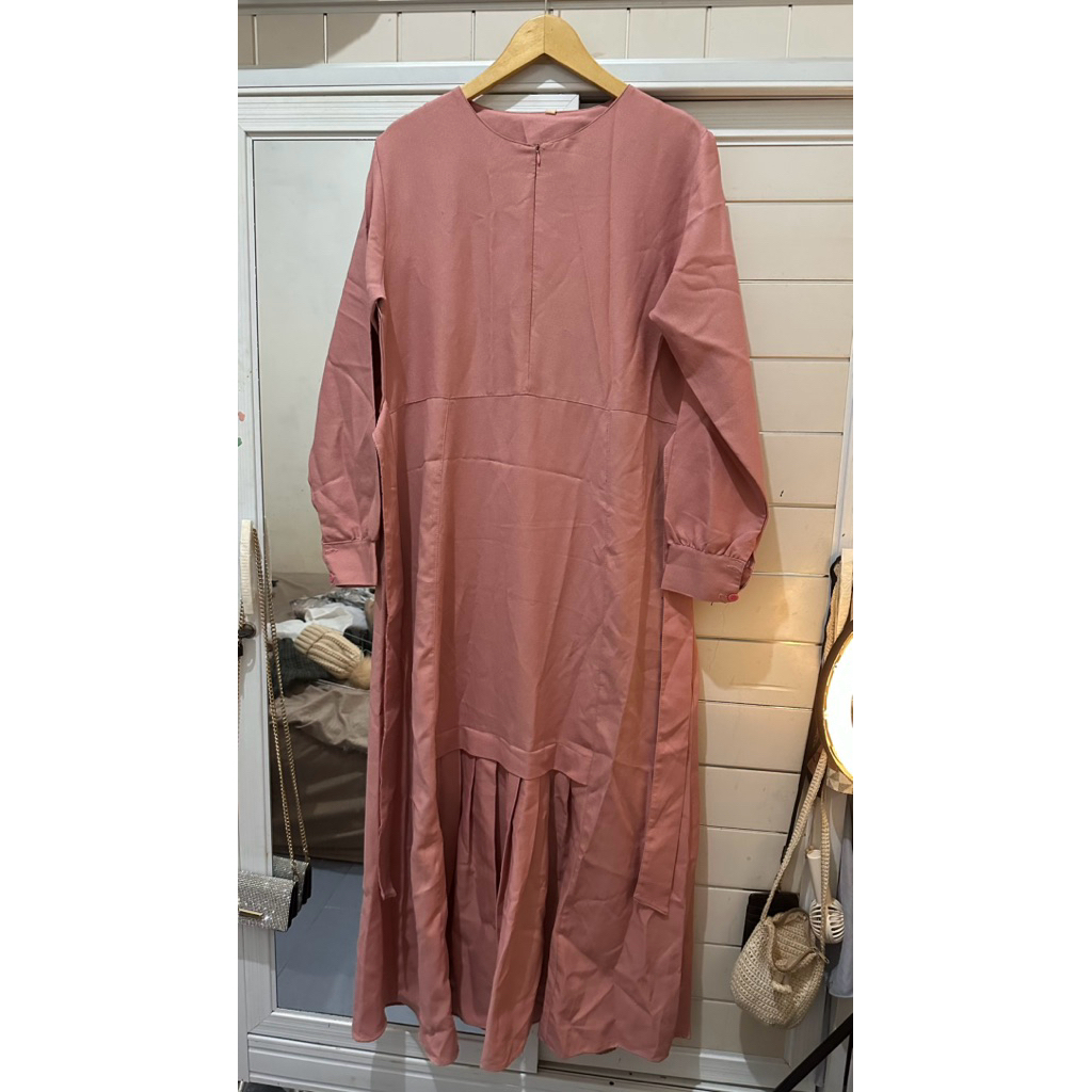 preloved gamis warna pink salem