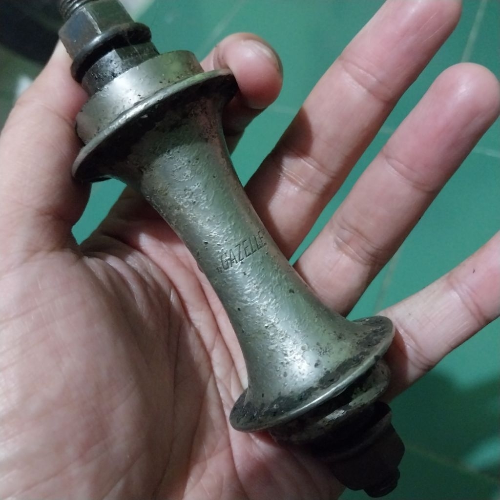 hub depan sepeda onthel gazelle seri tua lawas antik
