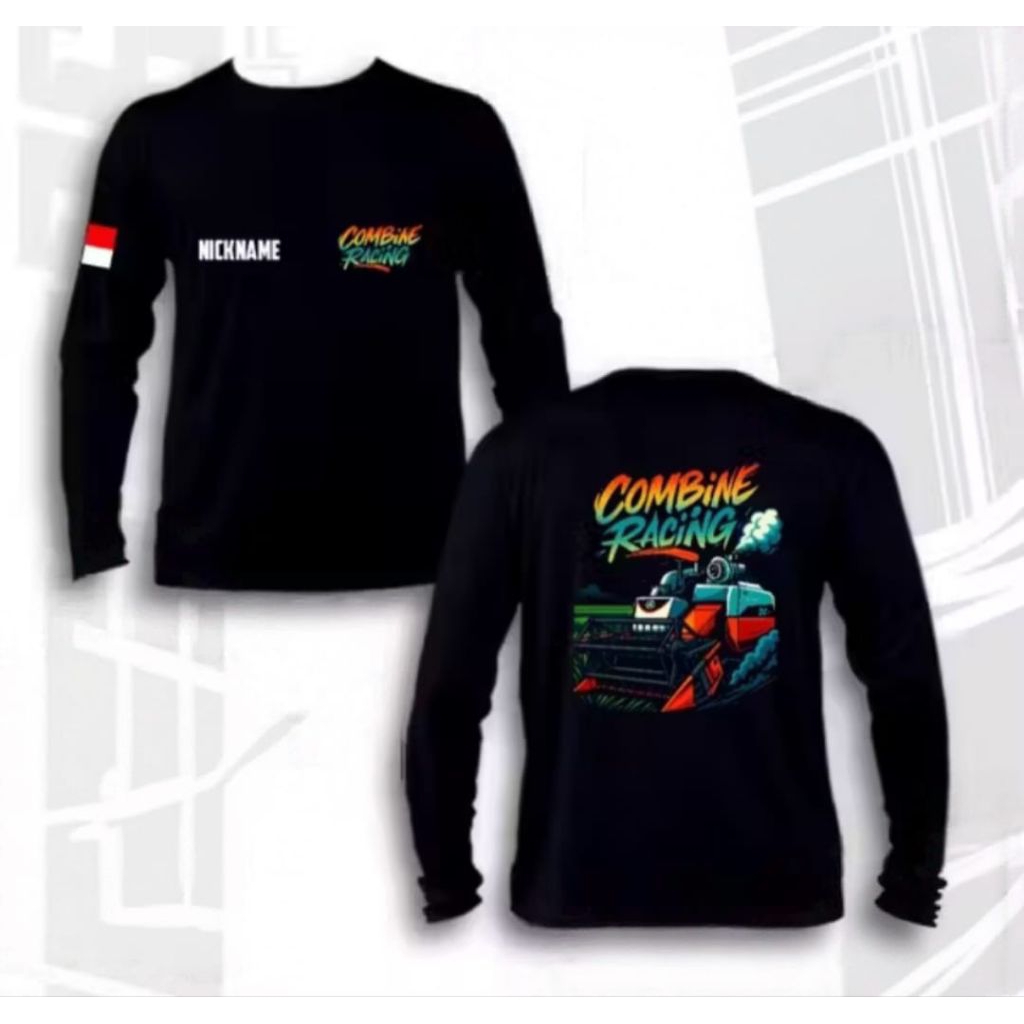 KAOS VIRAL TERBARU COMBINE RACING | Baju Printing Desain Sendiri | Kaos Pria Wanita Katun Premium | 