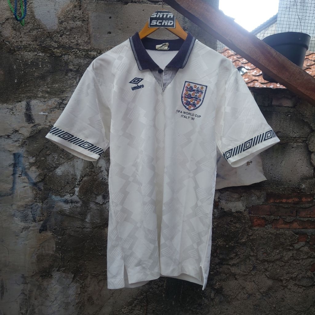 Jersey England Home Worldcup 1990 David Platt Original Umbro