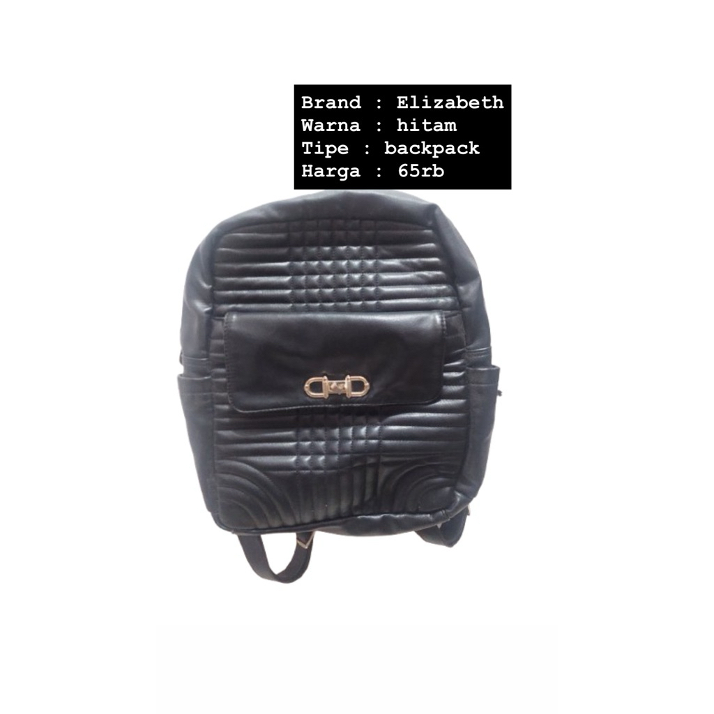 Preloved Tas Ransel Wanita Elizabeth