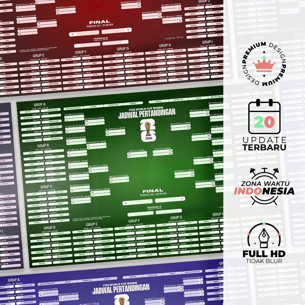 POSTER JADWAL PIALA DUNIA 2026