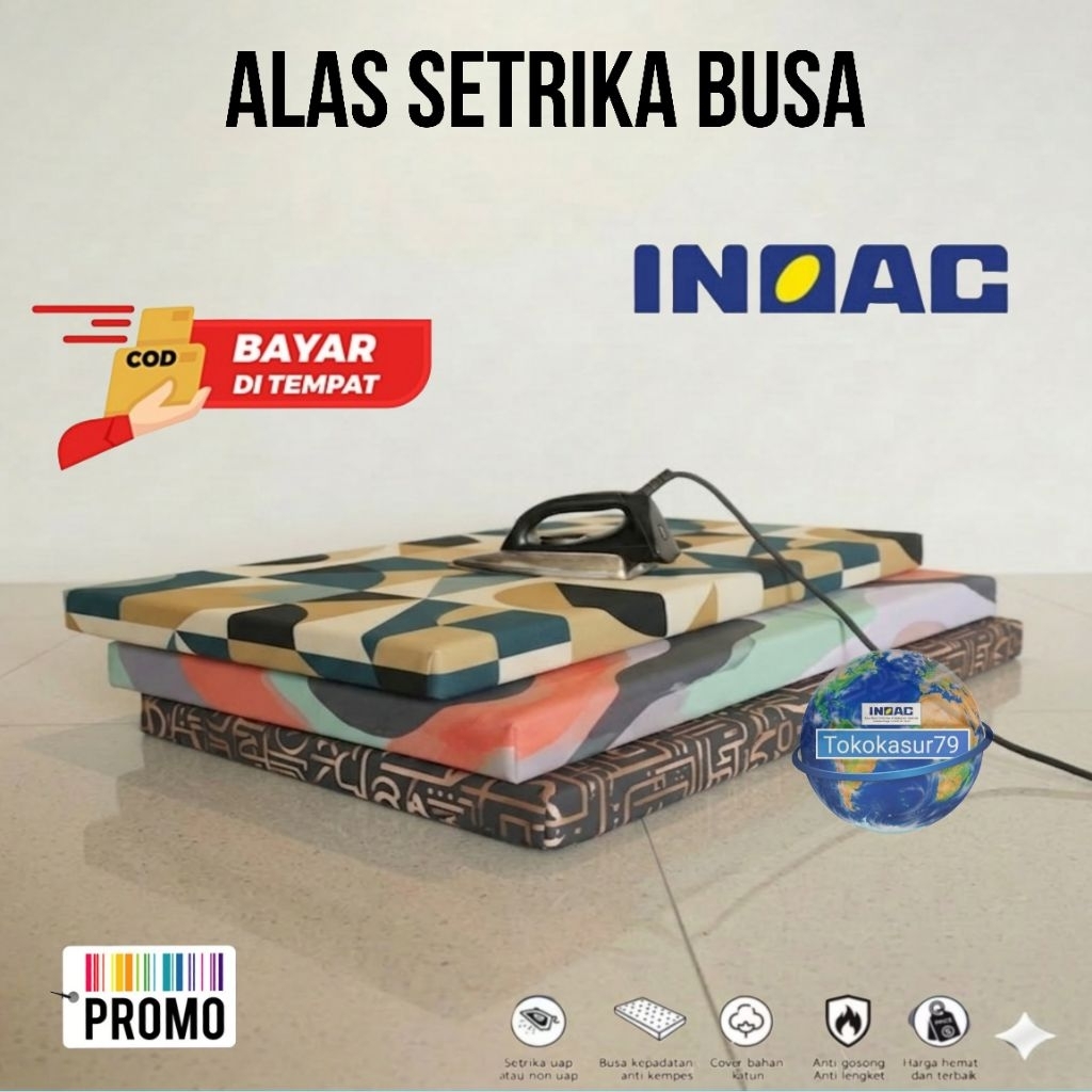 alas setrika busa inoac.tebal 3 cm alas setrika inoac.matras.setrikaan.alas gosok busa inoac