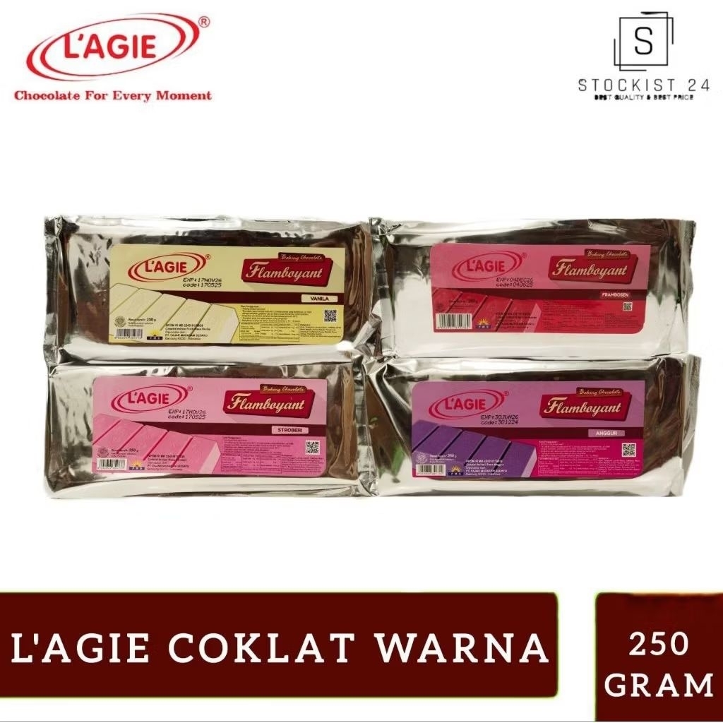Coklat Lagie Blok Flamboyant kemasan 250gr