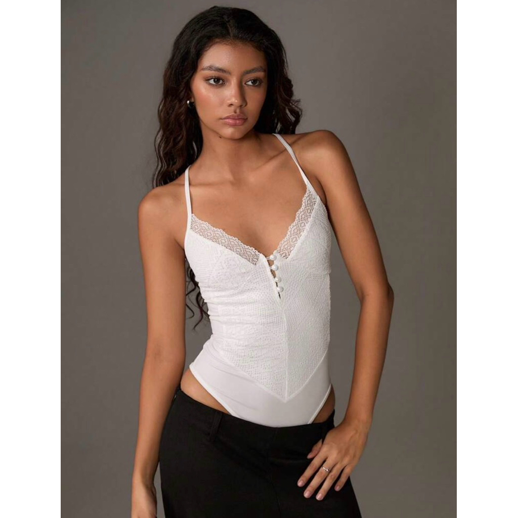 BUTIBYLUISA - Women's Versatile Lace Bodysuit