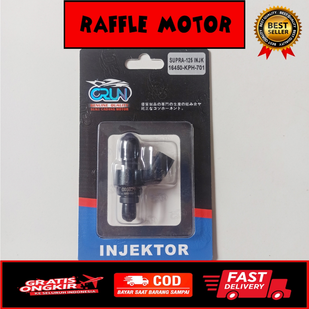 CRUN FUEL INJECTOR SUPRA X 125 FI. INJEKTOR ONLY HONDA SUPRA X 125 FI INJEKSI