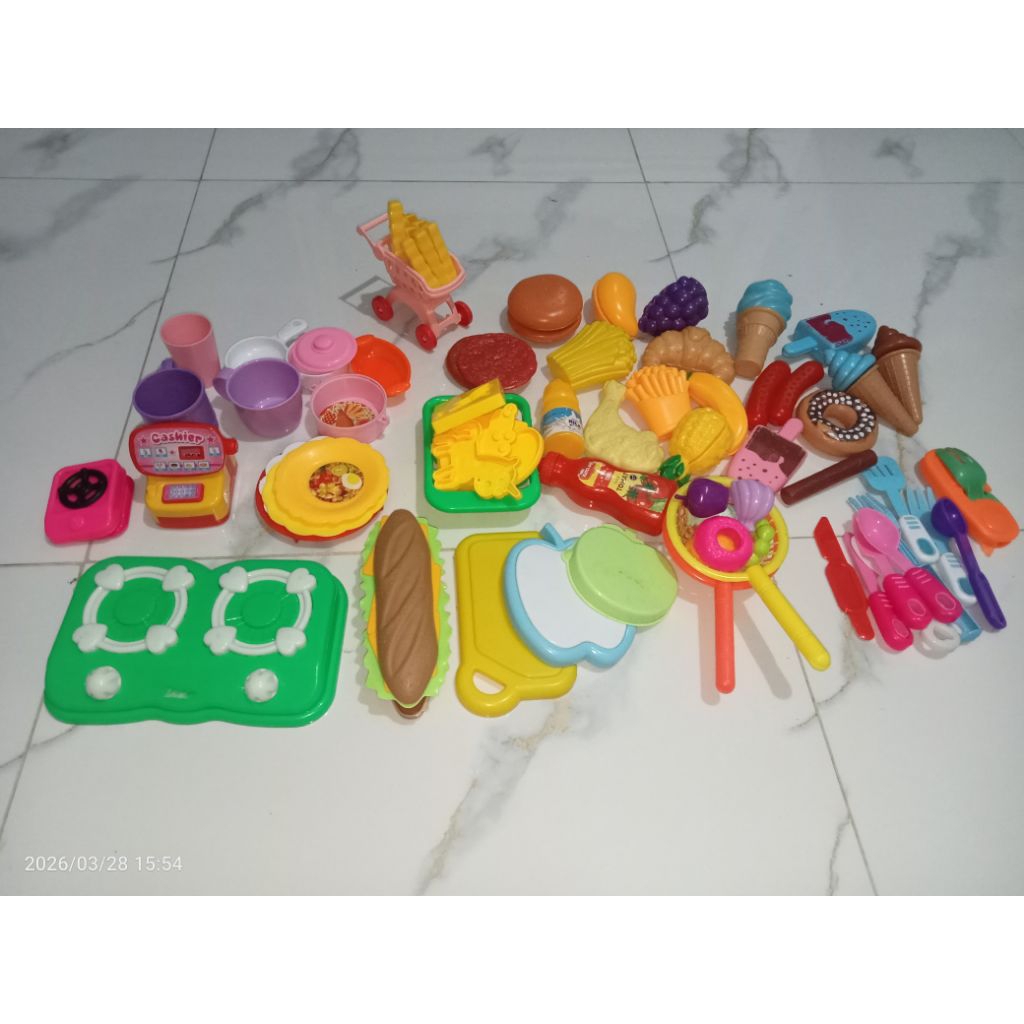 PRELOVED Mainan masak masakan mainan anak perempuan laki laki memasak