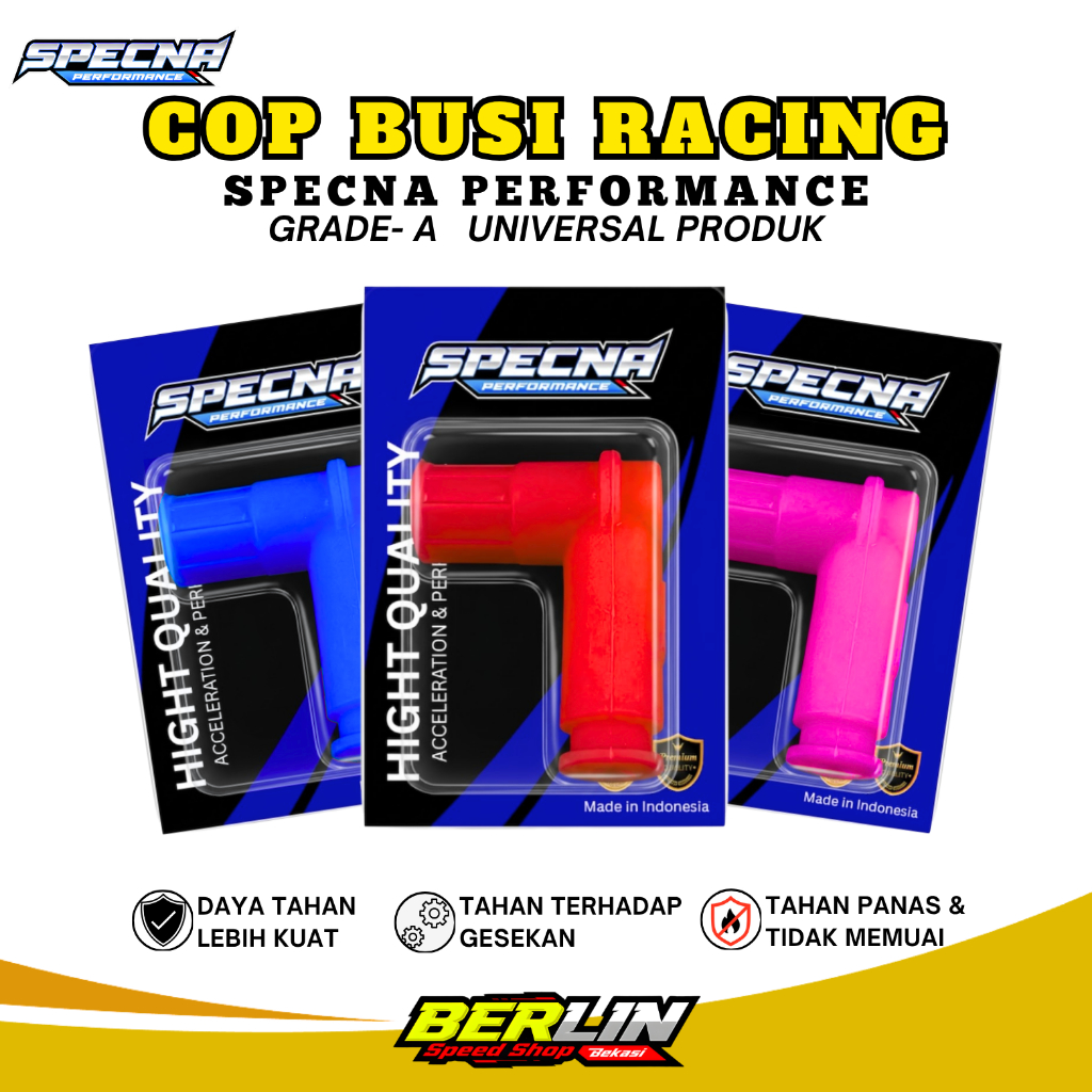KEPALA BUSI SPECNA RACING Cangklong Busi Universal untuk Vario PCX Beat Scoopy ADV SPARK PLUG CUP