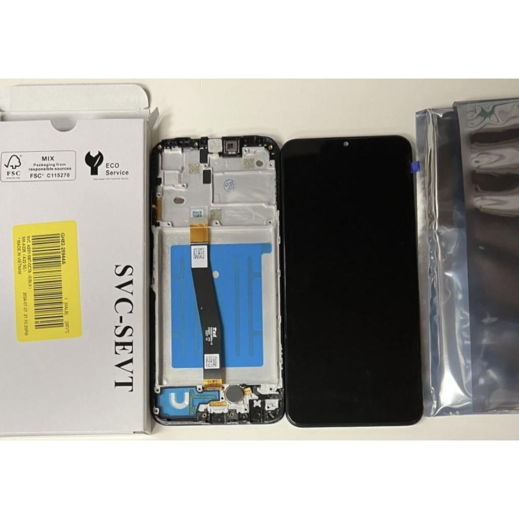 Lcd Copotan Samsung A22 Original Super Amoled + Frame