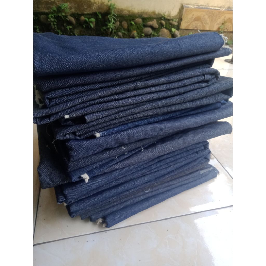 kain jeans  Denim potongan L150cm x p -+40cm(500g